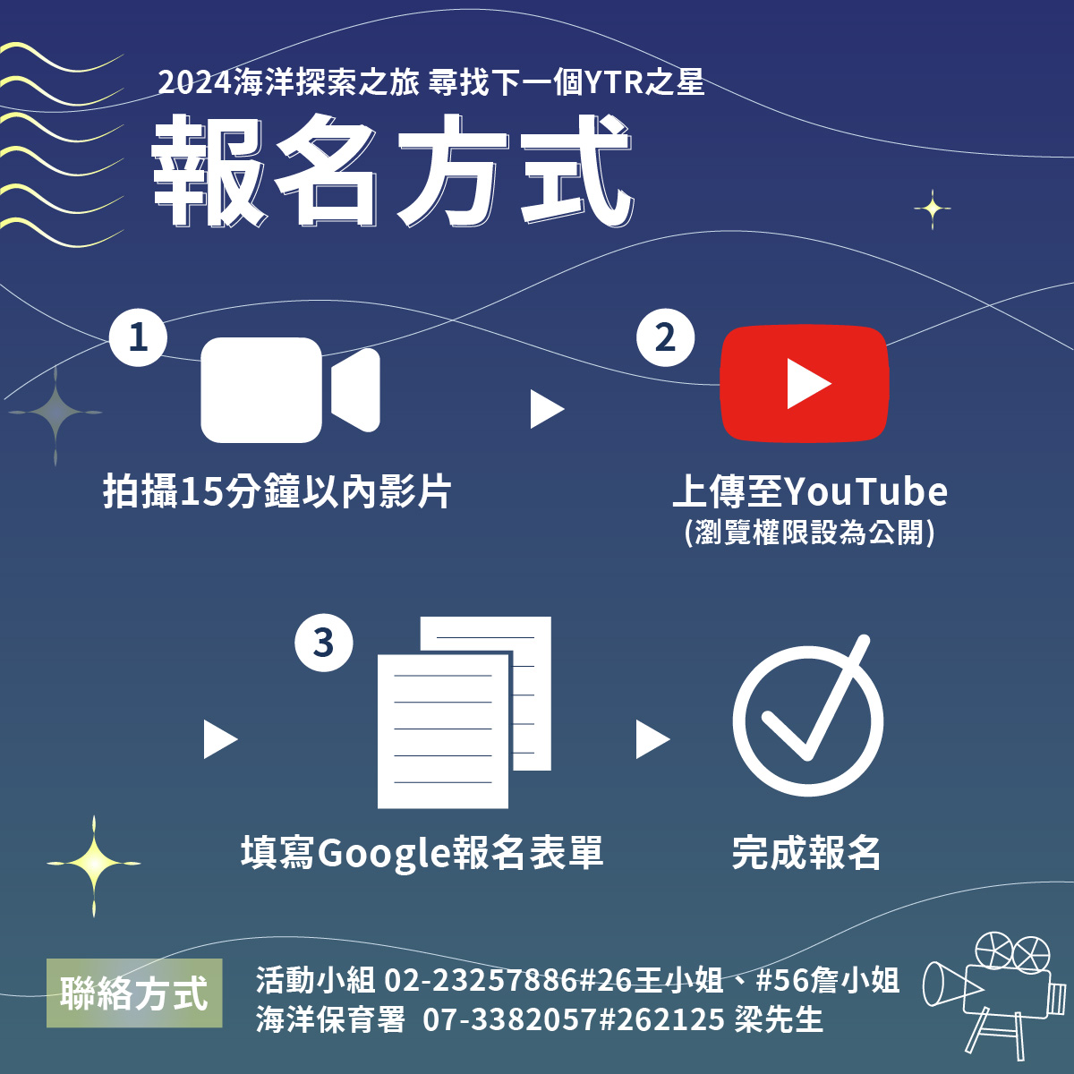 【轉知】2024海洋探索之旅 尋找下一個YTR之星