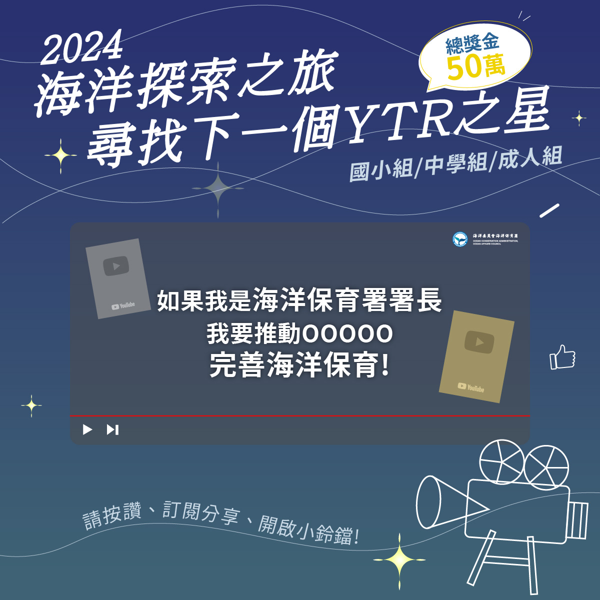 【轉知】2024海洋探索之旅 尋找下一個YTR之星